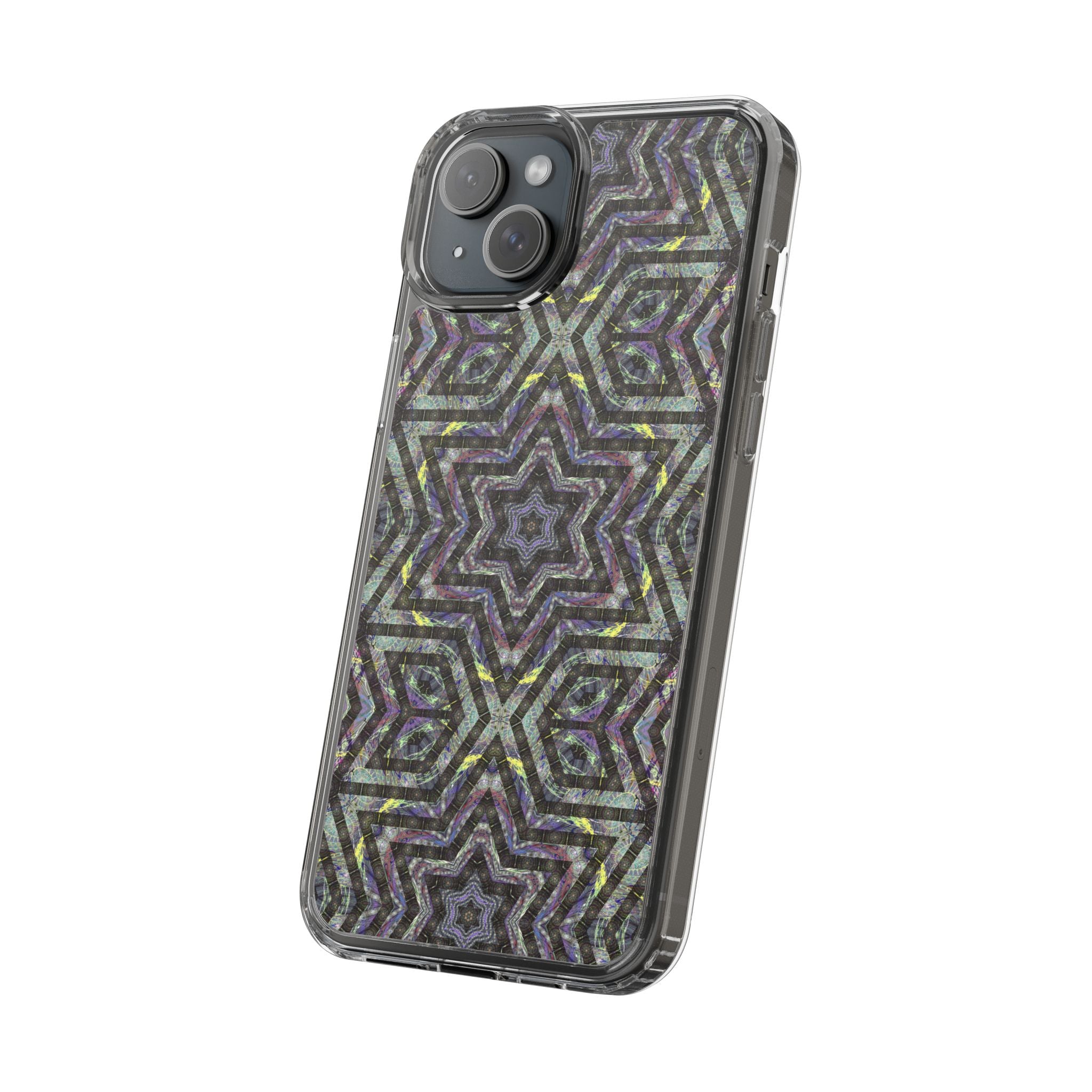 iPhone 15 Clear Case – P5 Kaleidoscopic No.1