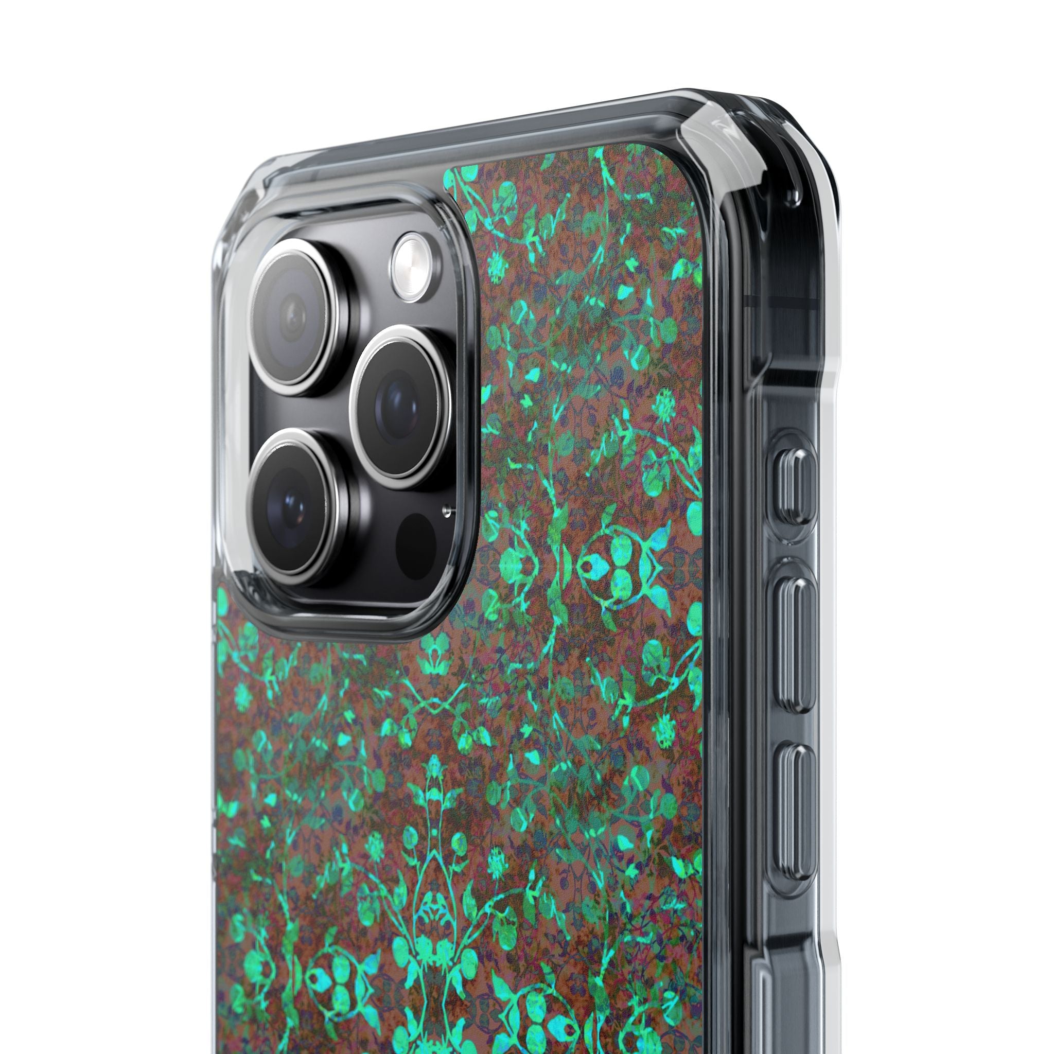 iPhone 15 Magnetic Clear Impact Case - Hidden Weave Series No.29