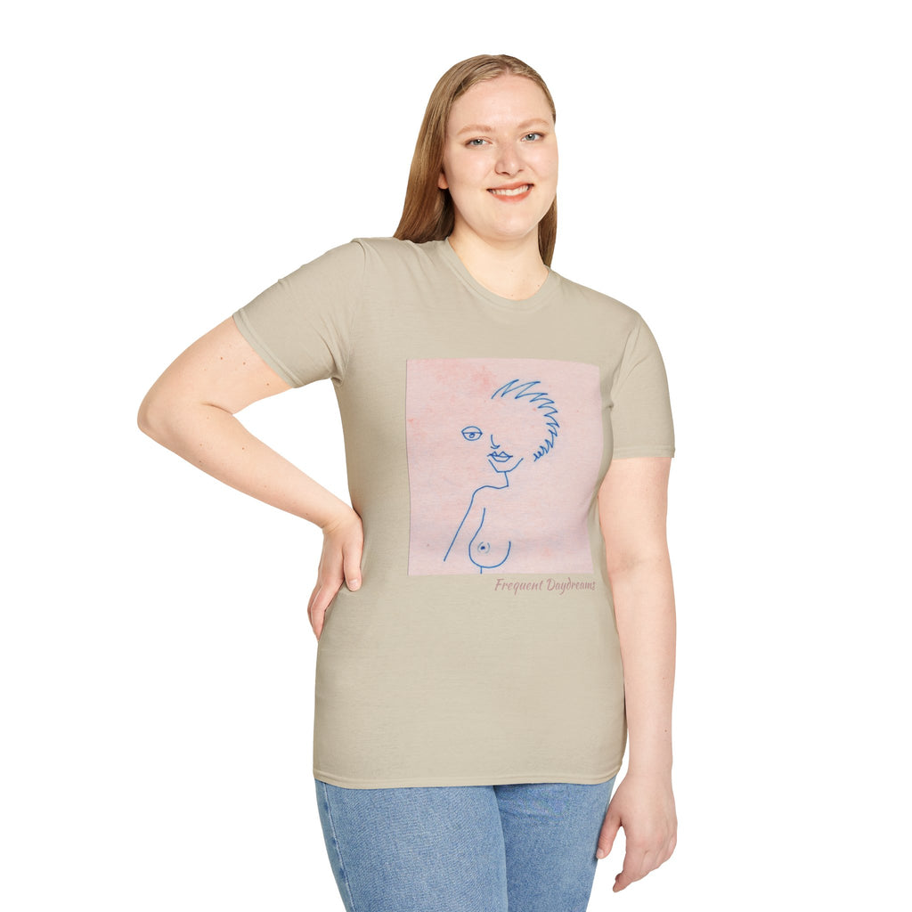 Unisex Softstyle T-Shirt - Frequent Daydreams Sketch No.46
