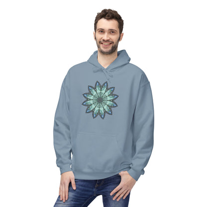 Unisex Midweight Softstyle Fleece Hoodie - Love Light Mandalas No.20