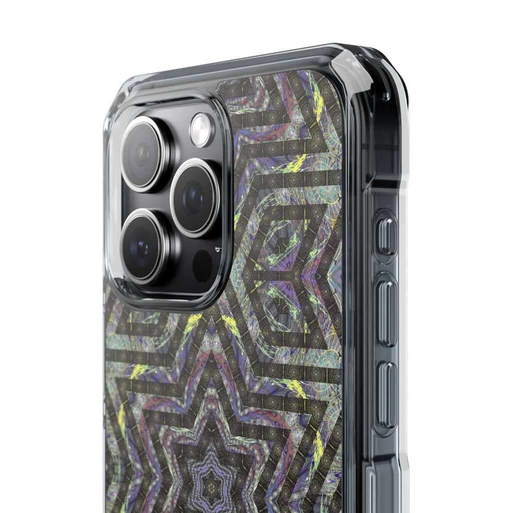 iPhone 15 Magnetic Clear Impact Case - P5 Kaleidoscopic No.1