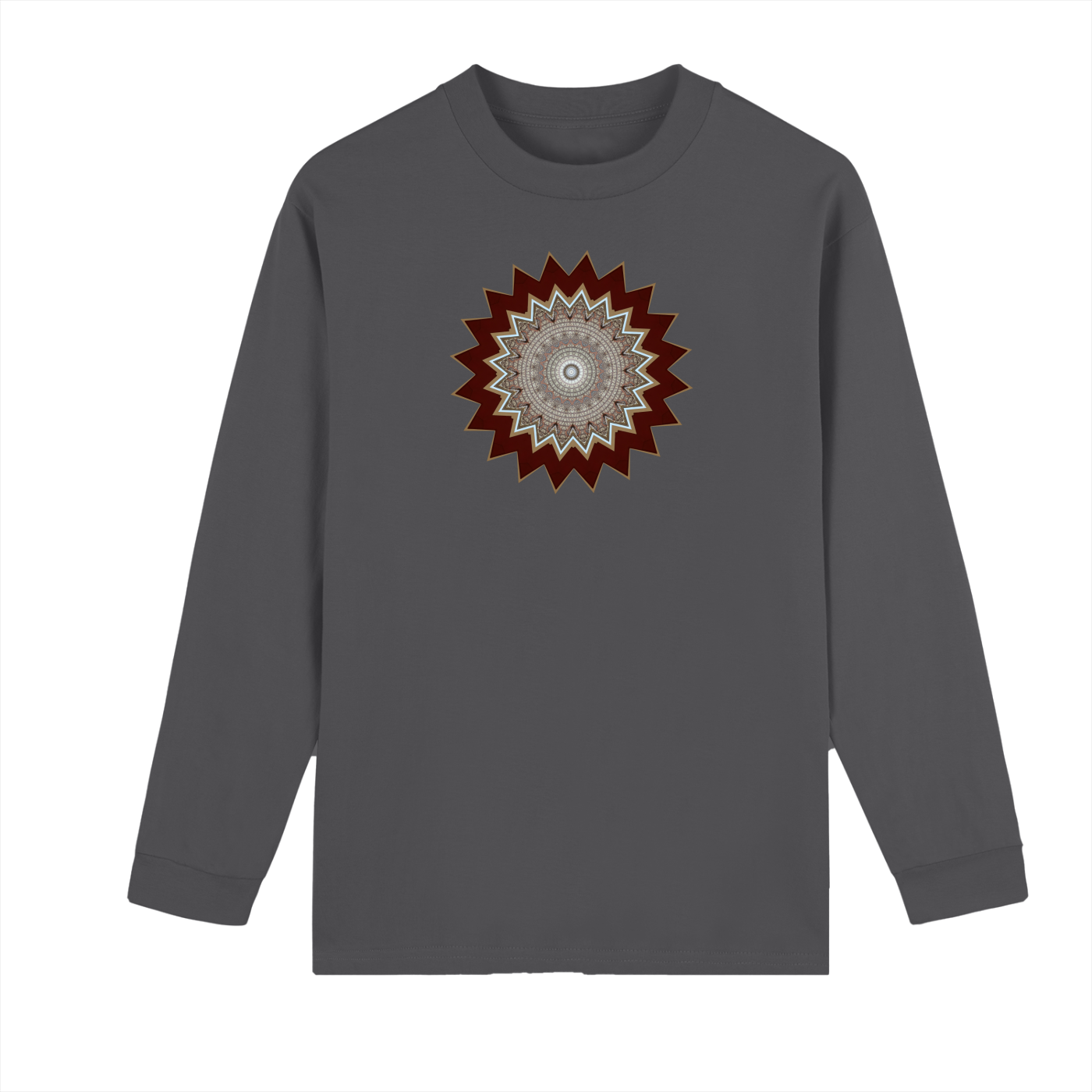 Crew Neck Drop Shoulder Long Sleeve Shirt