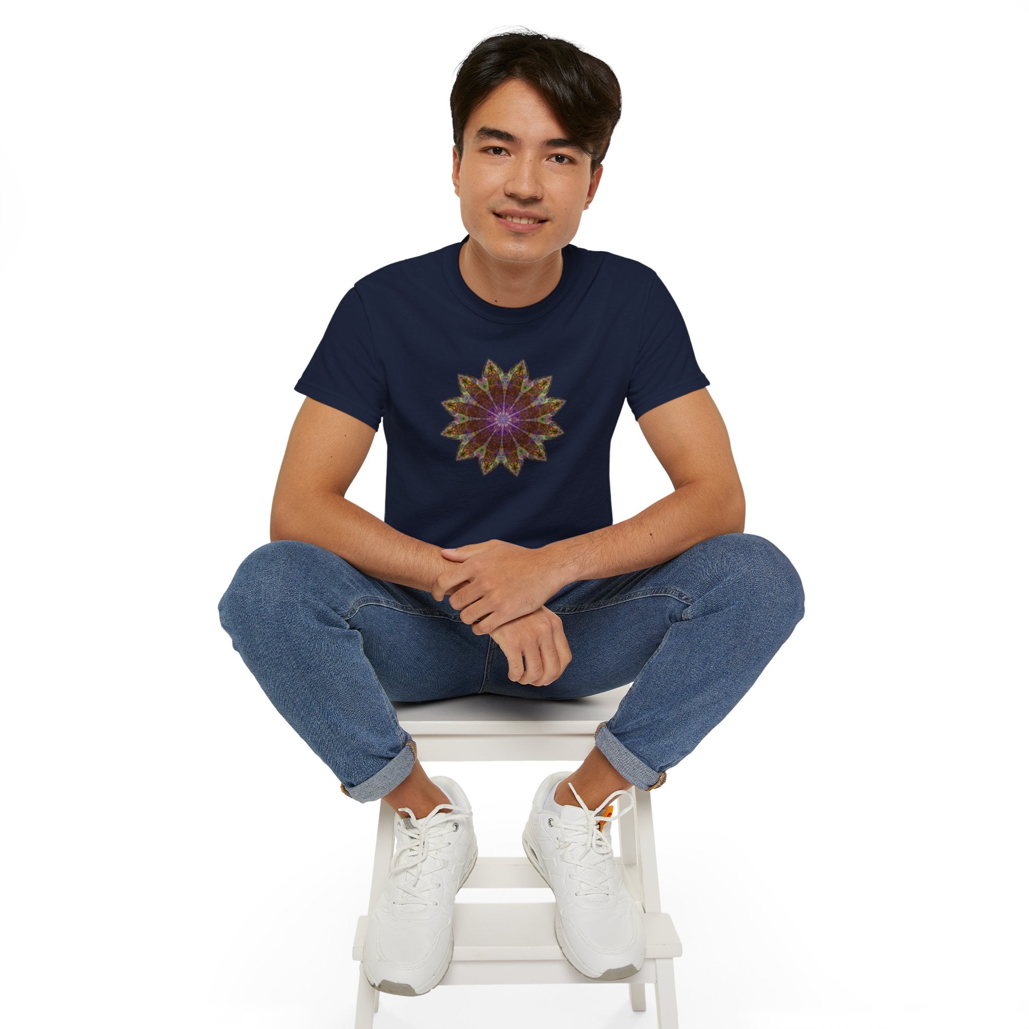 Unisex Ultra Cotton Tee - Love Light Mandalas No.13