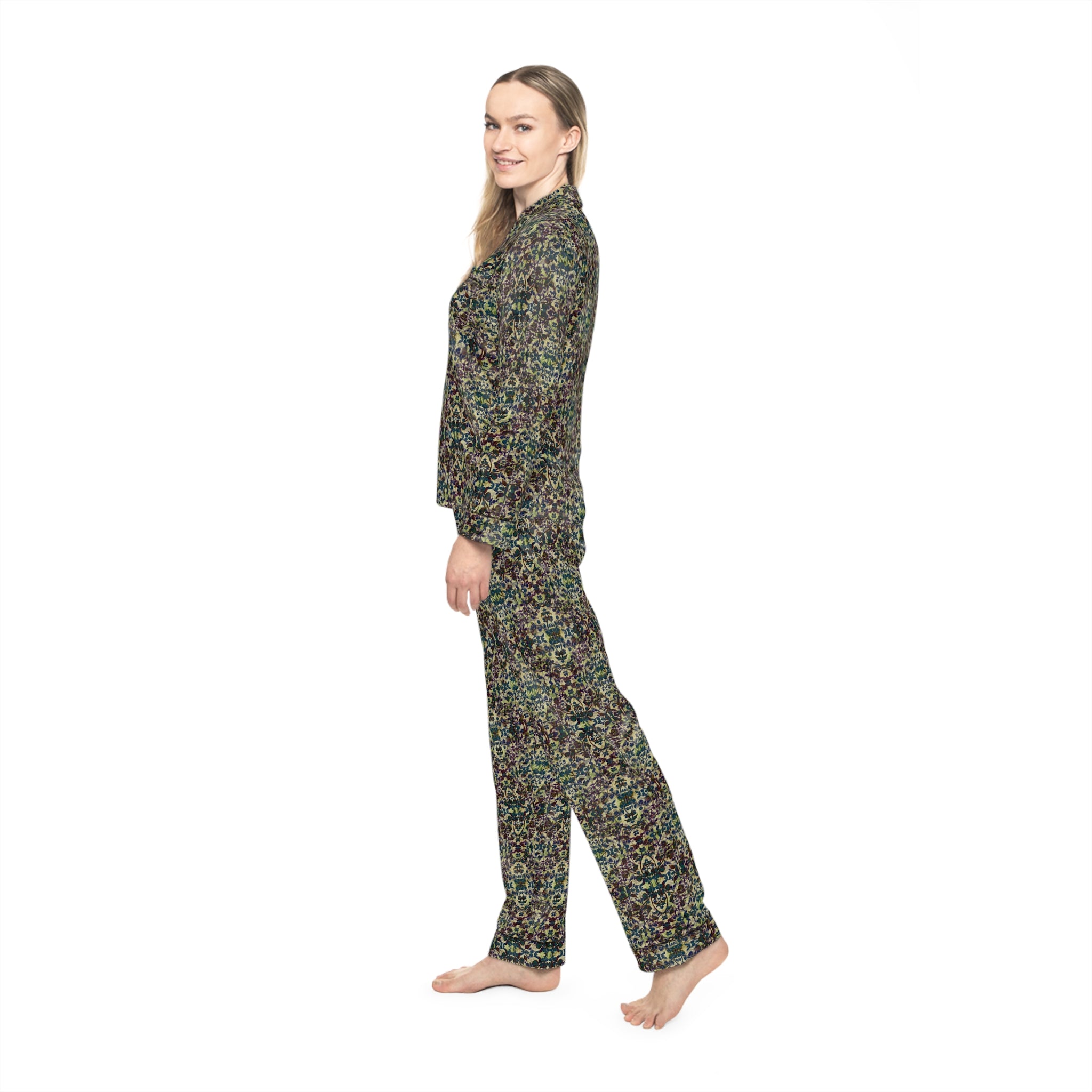 Women's Satin Pajamas - Hidden Weave No.5