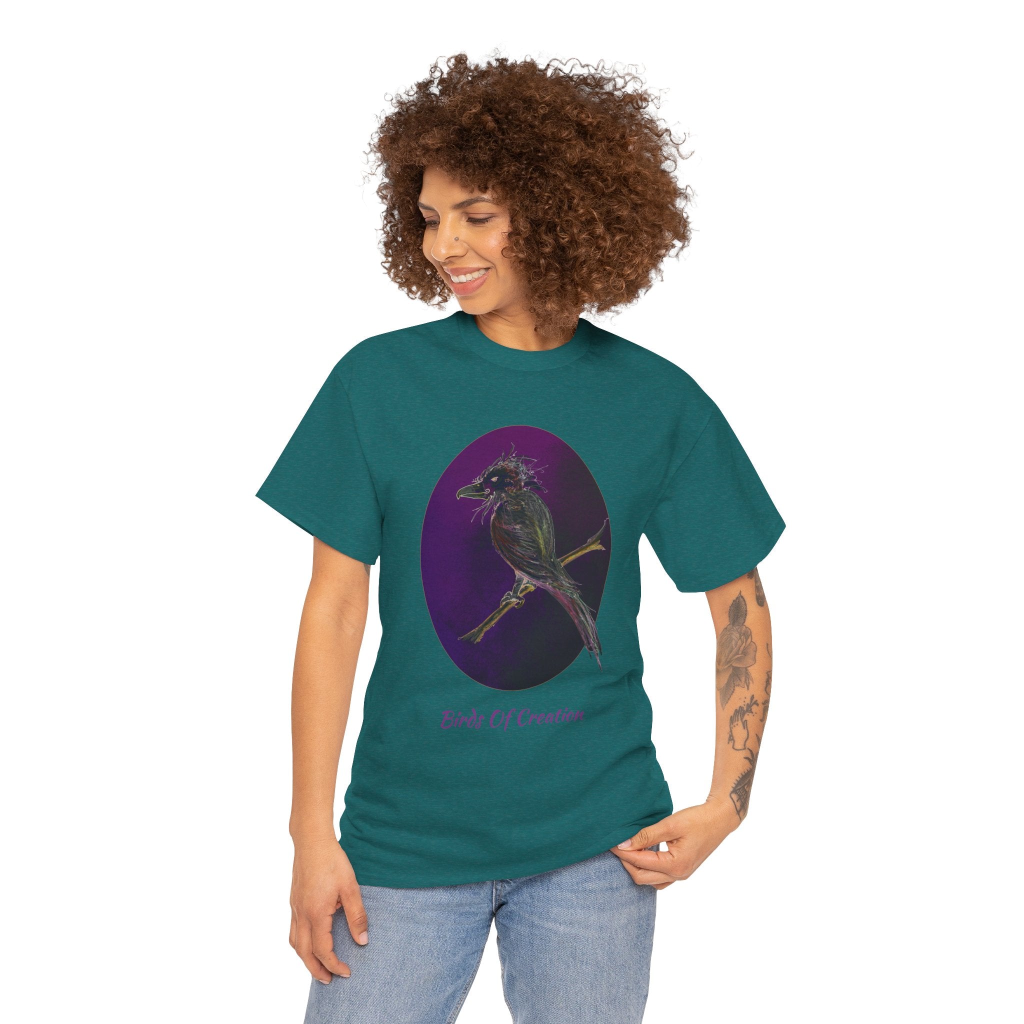 Unisex Heavy Cotton Tee - Birds Of Creation No.1a
