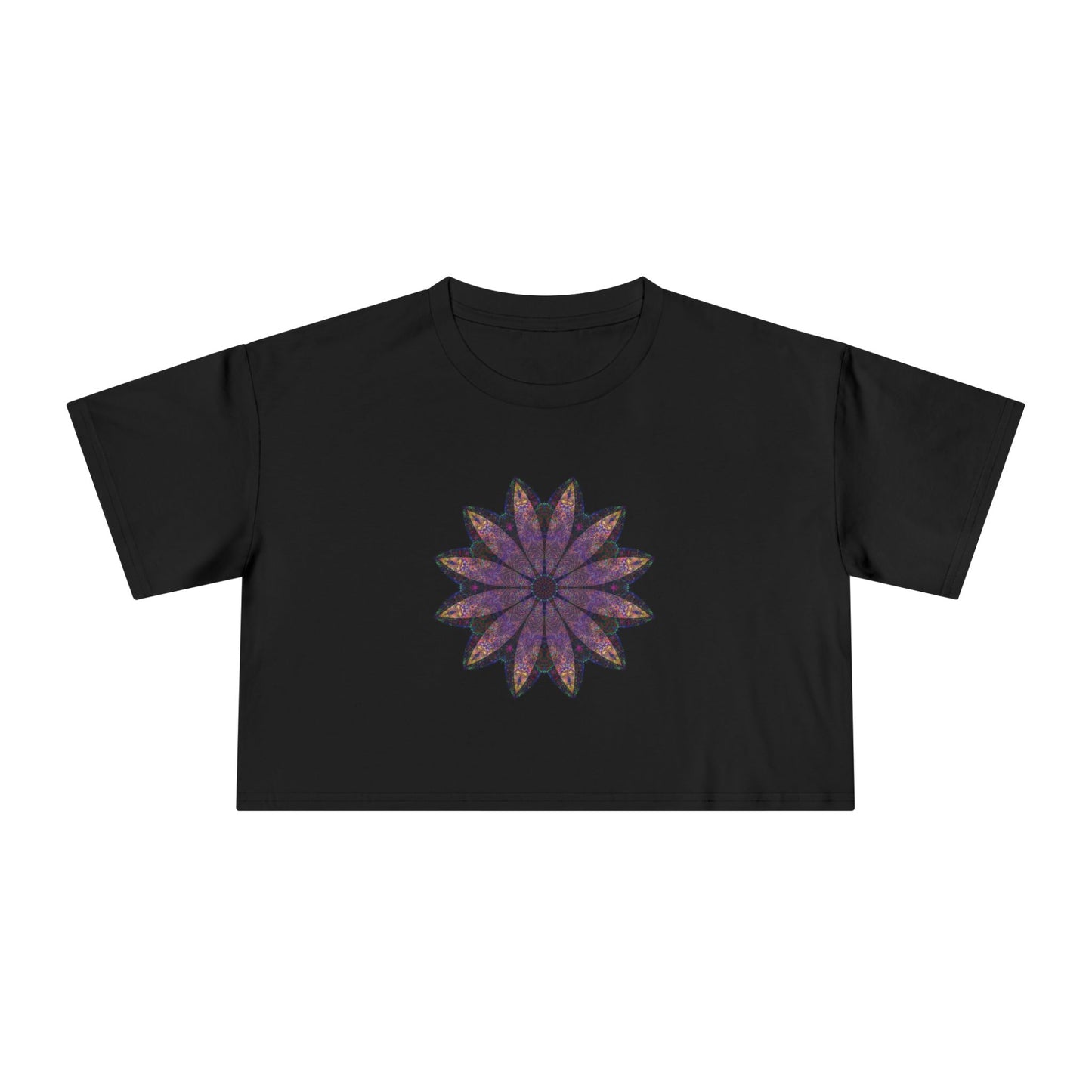 Women's Cropped Tee - Love Light Mandalas No.24