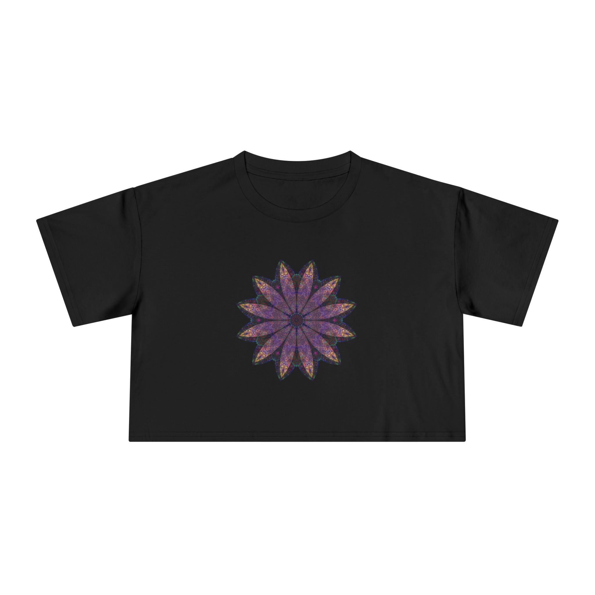 Women's Cropped Tee - Love Light Mandalas No.24