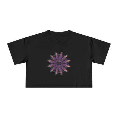 Women's Cropped Tee - Love Light Mandalas No.24