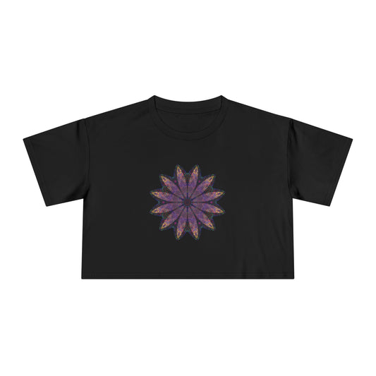 Women's Cropped Tee - Love Light Mandalas No.24