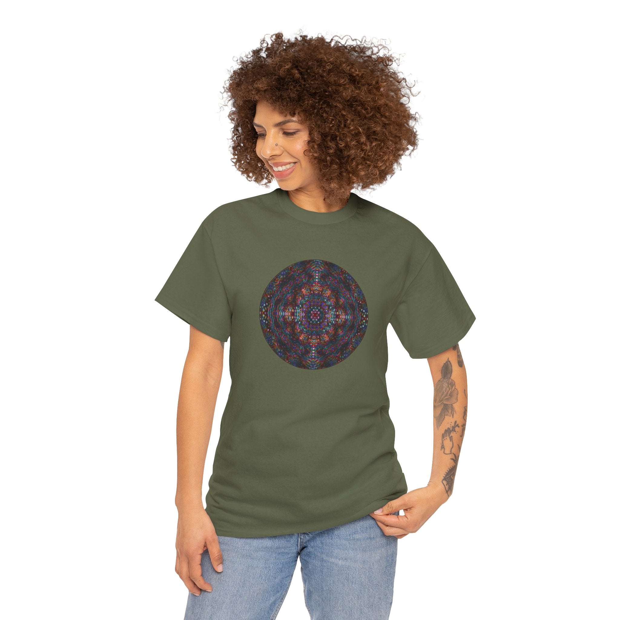 Unisex Heavy Cotton Tee - DMT Scribe Spheres No.1
