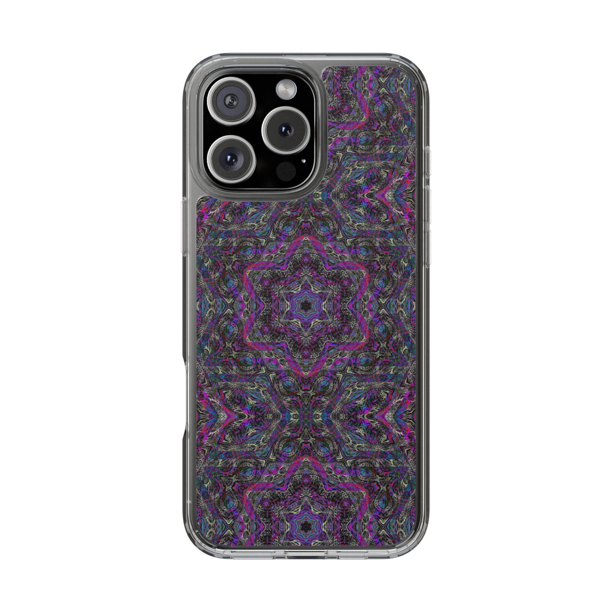 iPhone 16 Clear Case – P5 Kaleidoscopic No.33