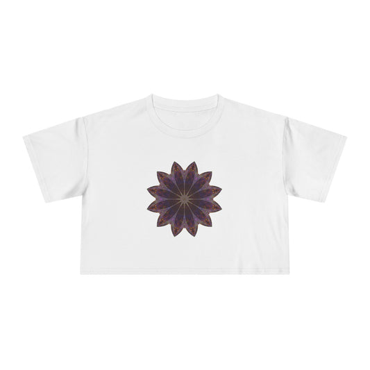 Women's Cropped Tee - Love Light Mandalas No.11