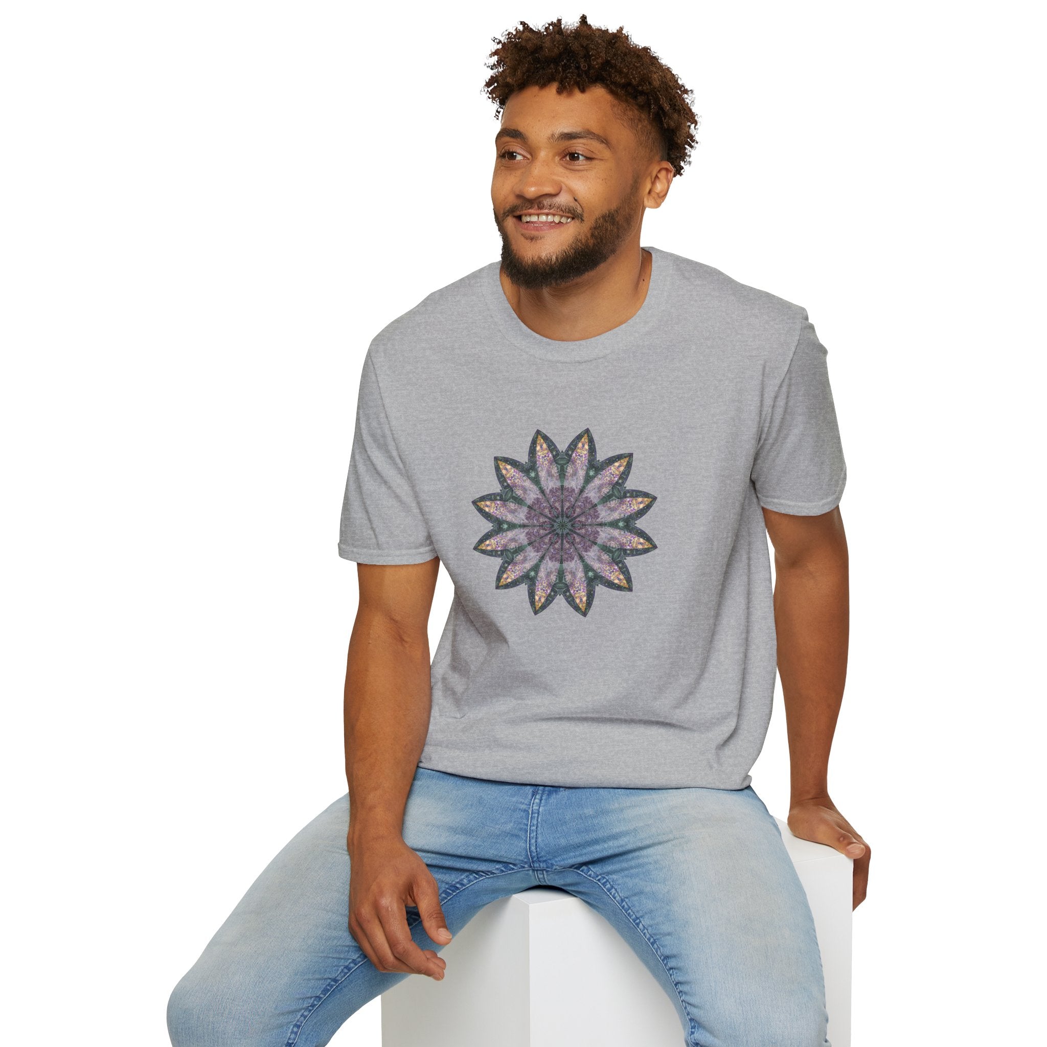 Unisex Softstyle T-Shirt - Love Light Mandalas No.21