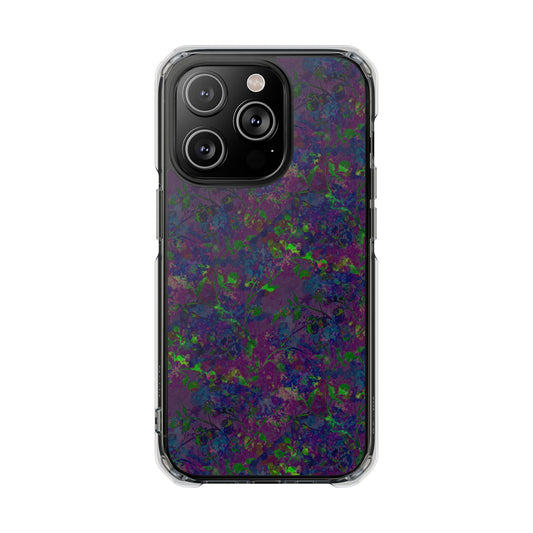 iPhone 14 Magnetic Clear Impact Case - Hidden Weave Series V3 No.23