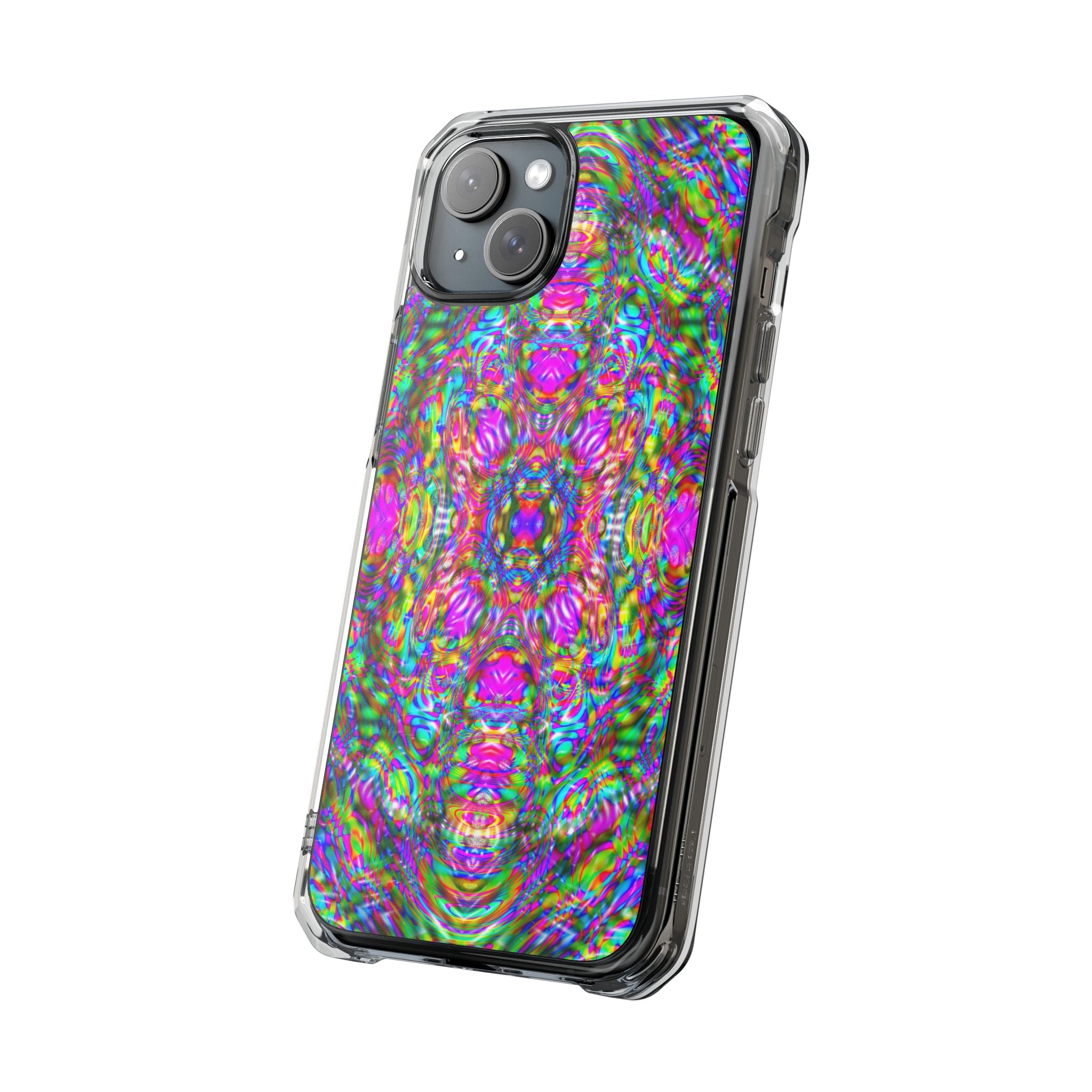 iPhone 15 Magnetic Clear Impact Case - DMT Scribe Tiles No.4