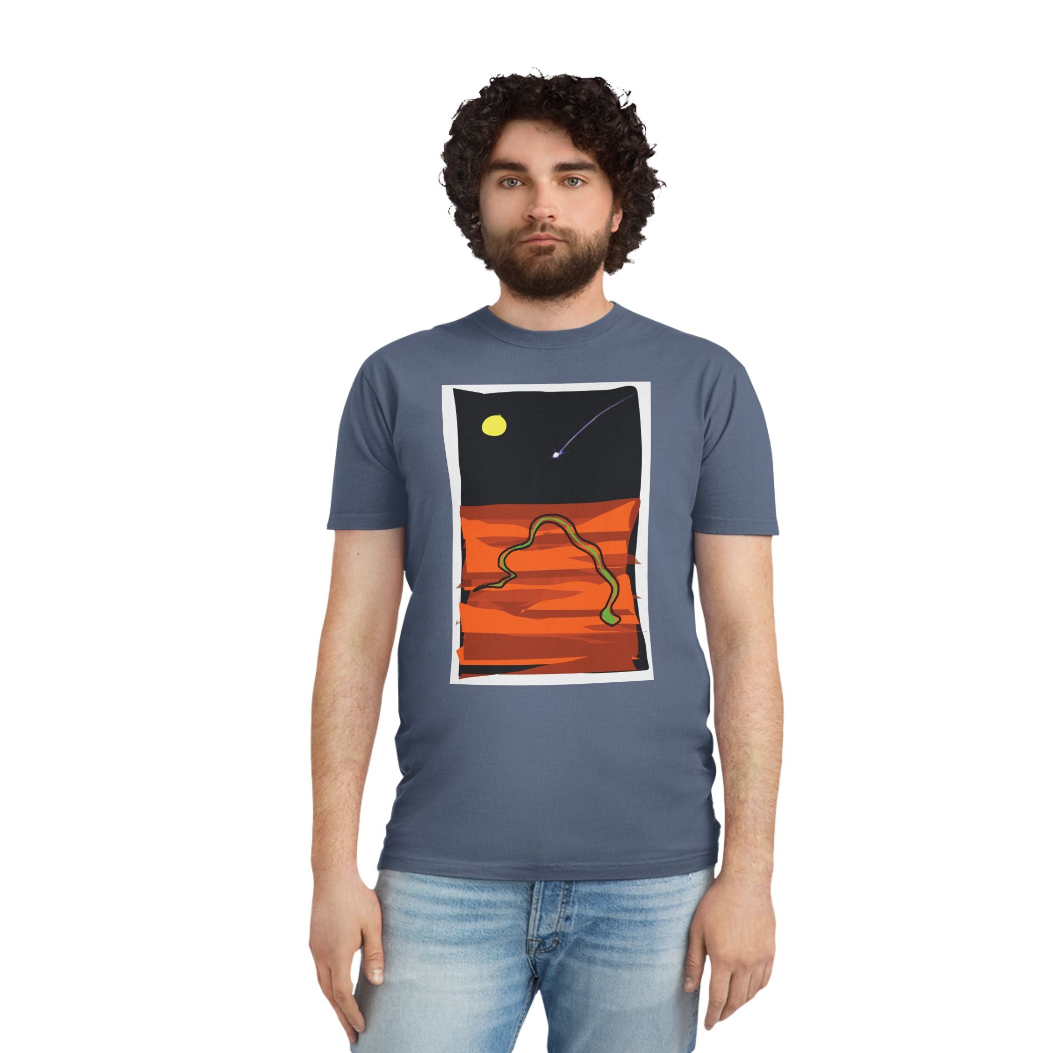 Unisex Faded Shirt -The Traveller Series (Shooting Star)