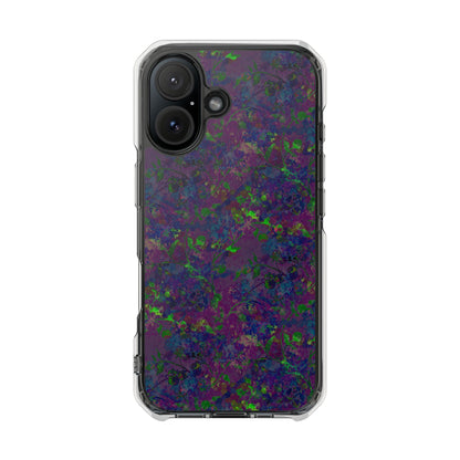iPhone 16 Magnetic Clear Impact Case - Hidden Weave Series V3 No.23