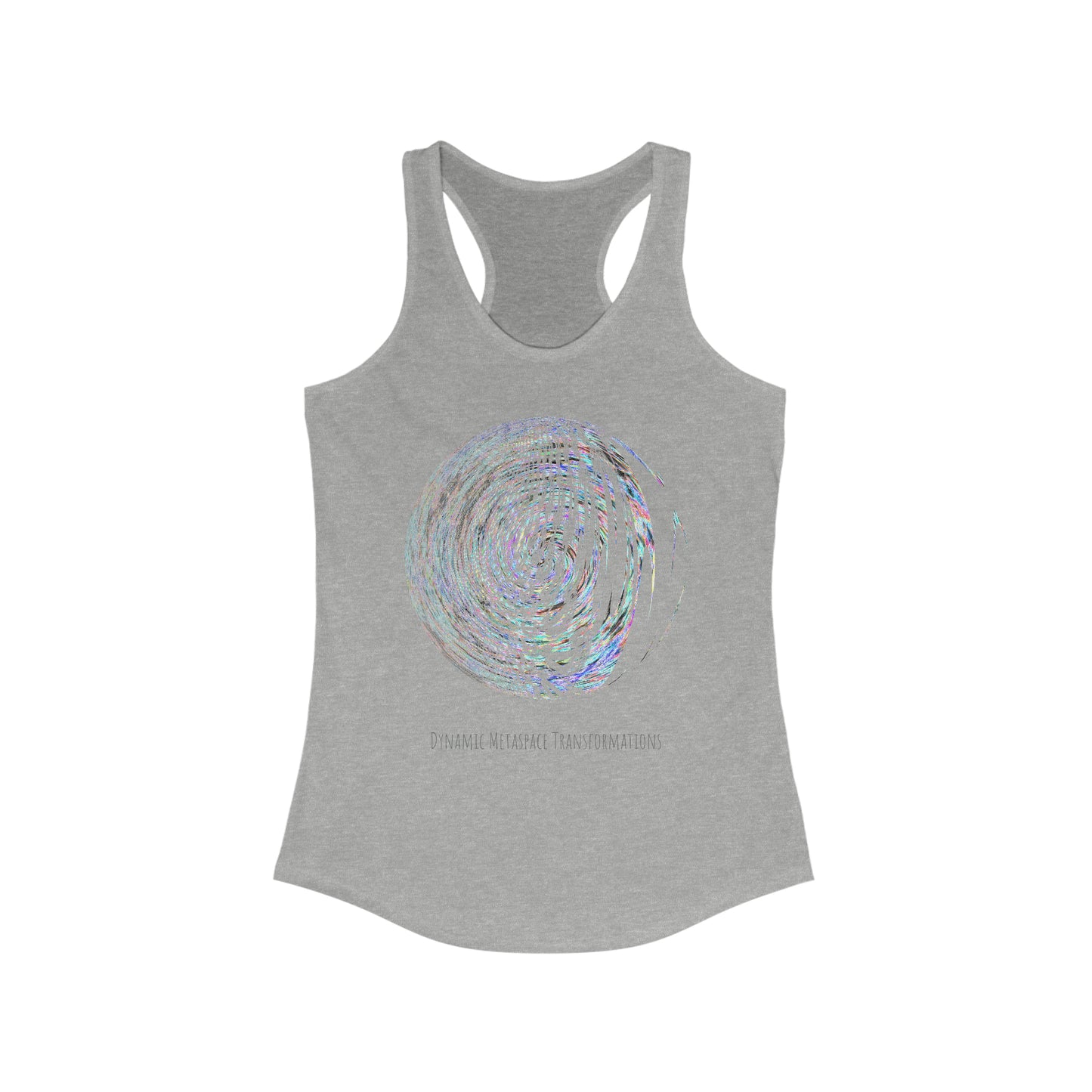 Women's Ideal Racerback Tank - Fractal Moon No.2