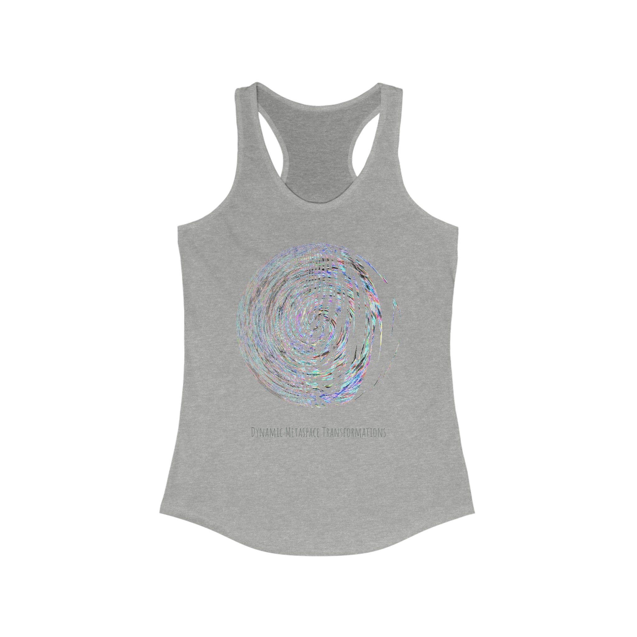 Women's Ideal Racerback Tank - Fractal Moon No.2