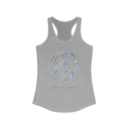 Women's Ideal Racerback Tank - Fractal Moon No.2