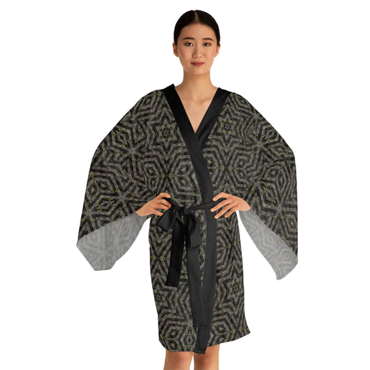Long Sleeve Kimono Robe - P5 Kaleidoscopic No.7