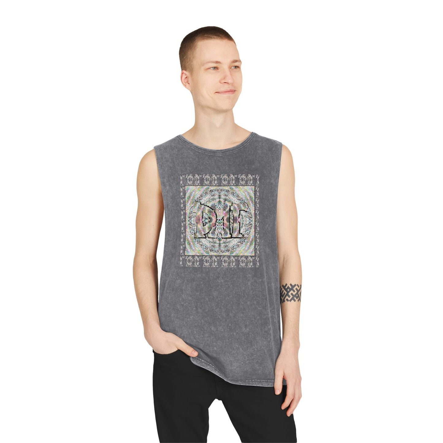 Unisex Stonewash Tank Top - DMT Scribe No.7
