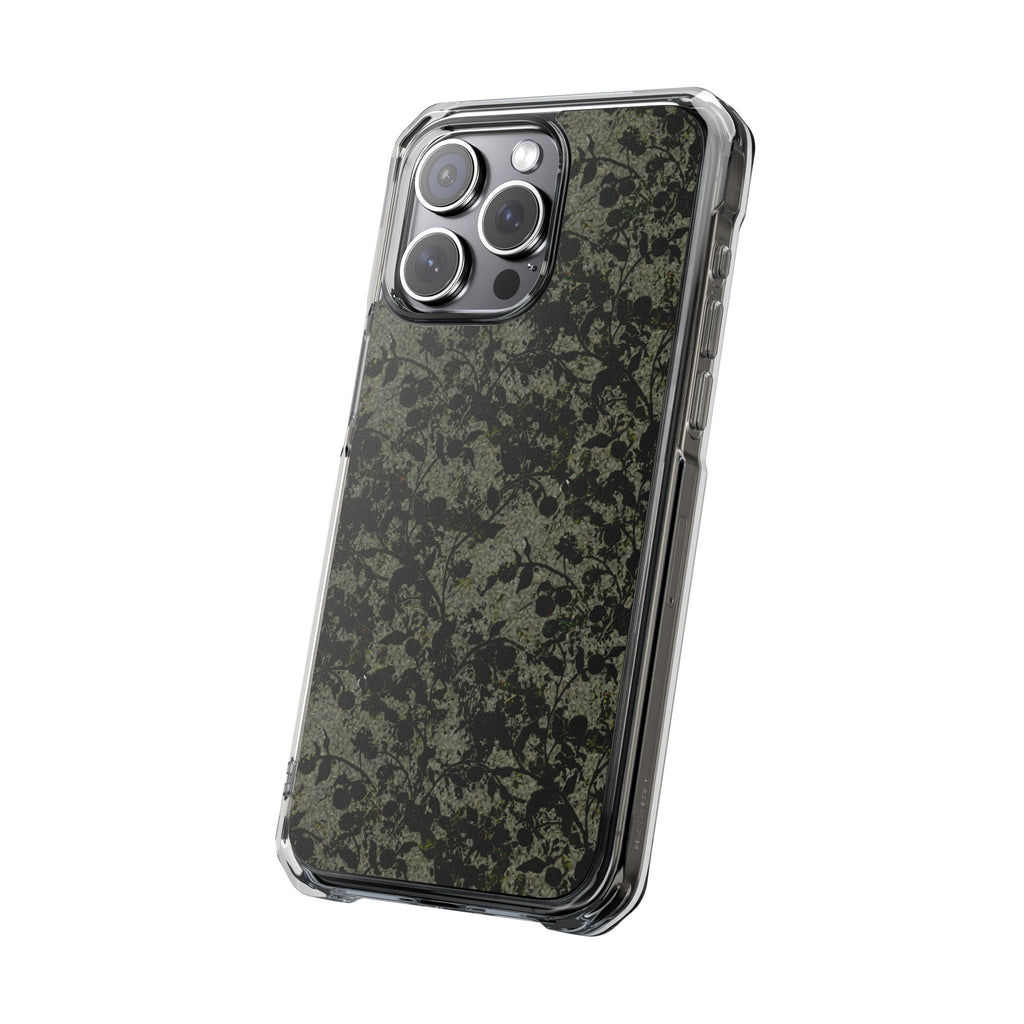iPhone 15 Magnetic Clear Impact Case - Hidden Weave Series V3 No.25