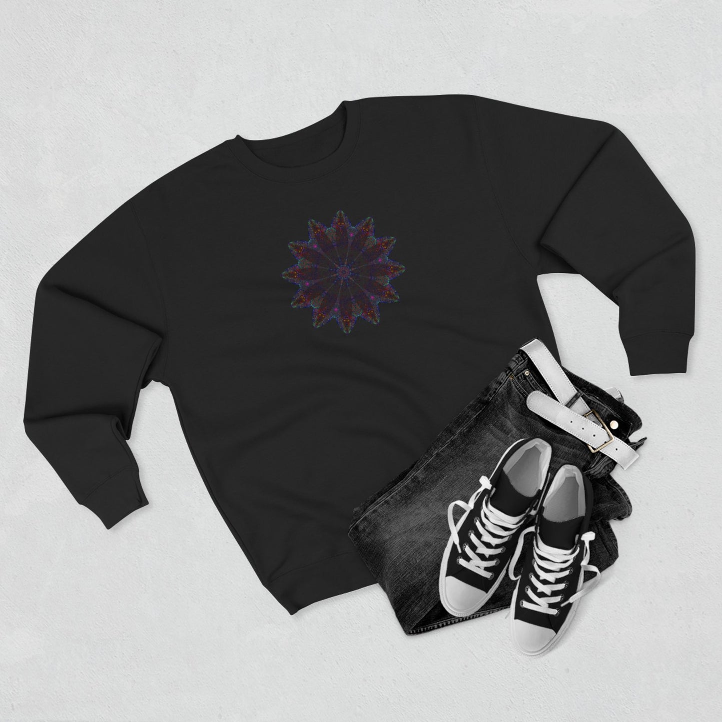 Unisex Crewneck Sweatshirt - Love Light Mandalas No.25