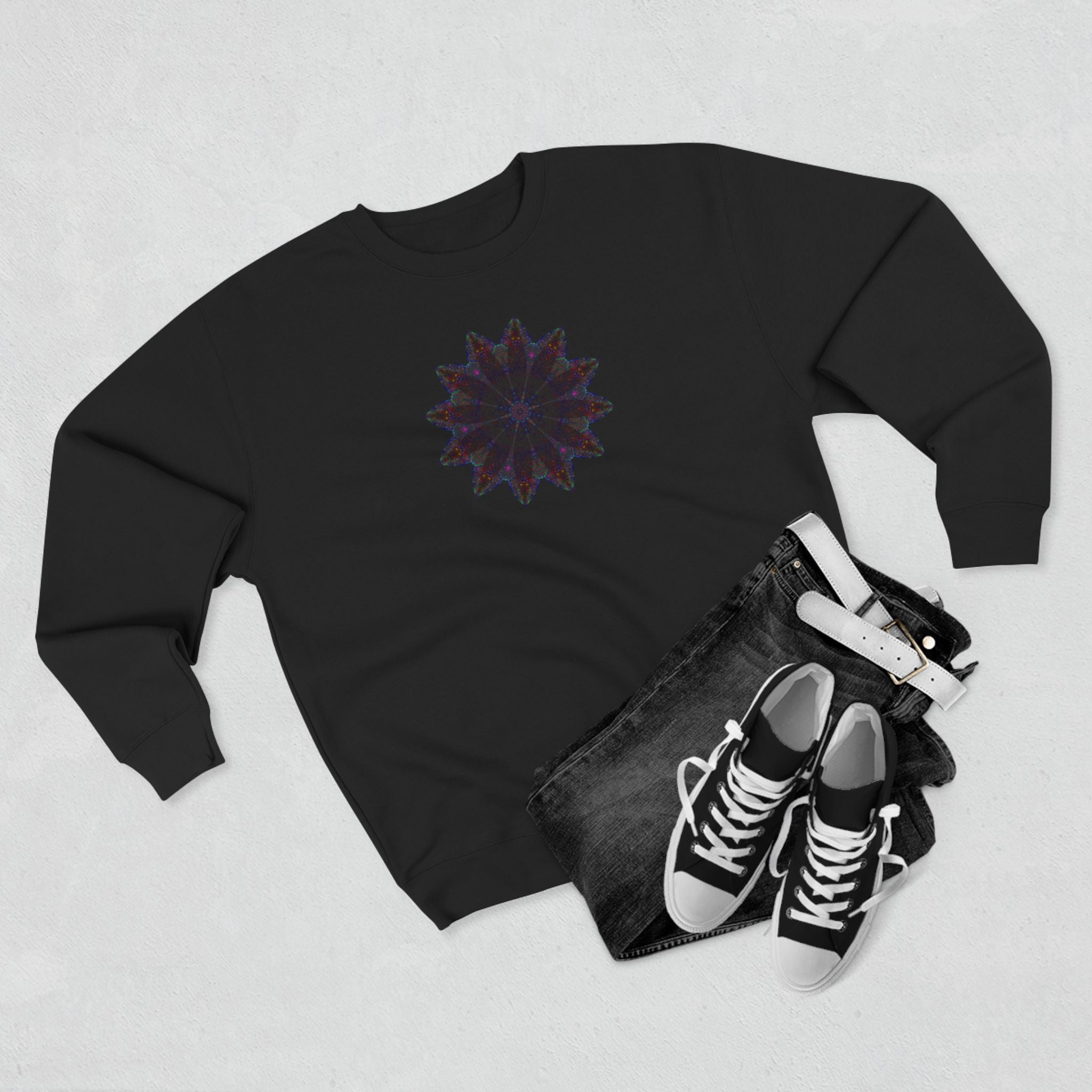 Unisex Crewneck Sweatshirt - Love Light Mandalas No.25
