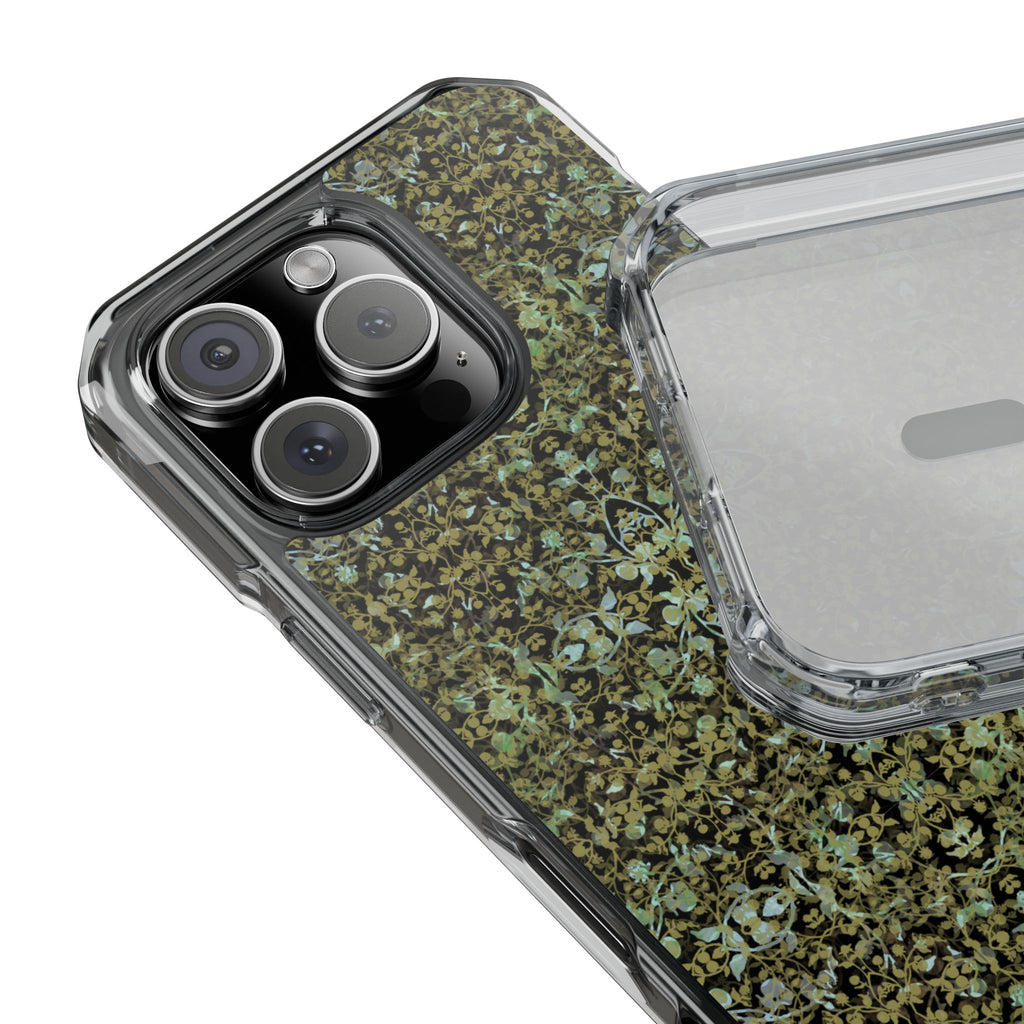 iPhone 16 Magnetic Clear Impact Case - Hidden Weave Series No.4