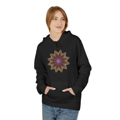 Unisex Midweight Softstyle Fleece Hoodie - Love Light Mandalas No.13