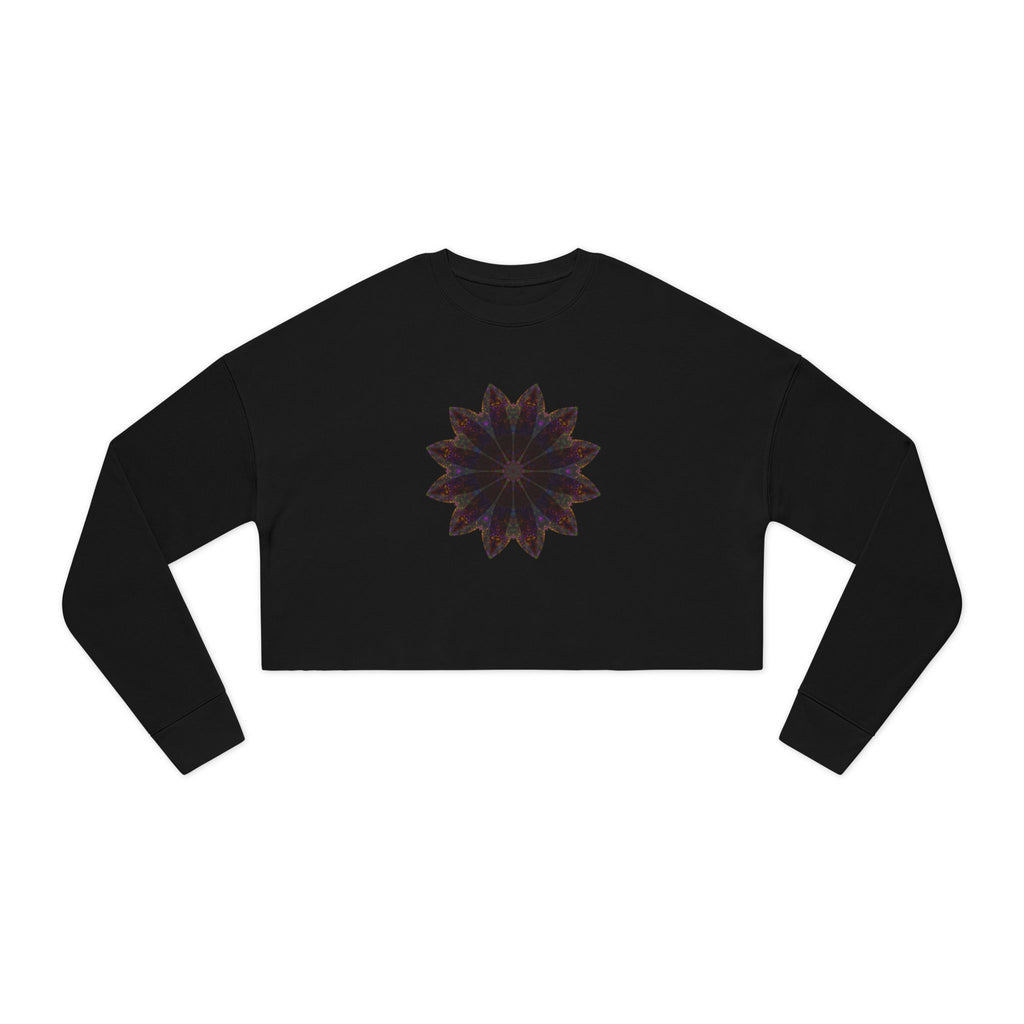 Women's Cropped Sweatshirt - Love Light Mandalas No.10