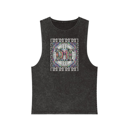 Unisex Stonewash Tank Top - DMT Scribe No.4