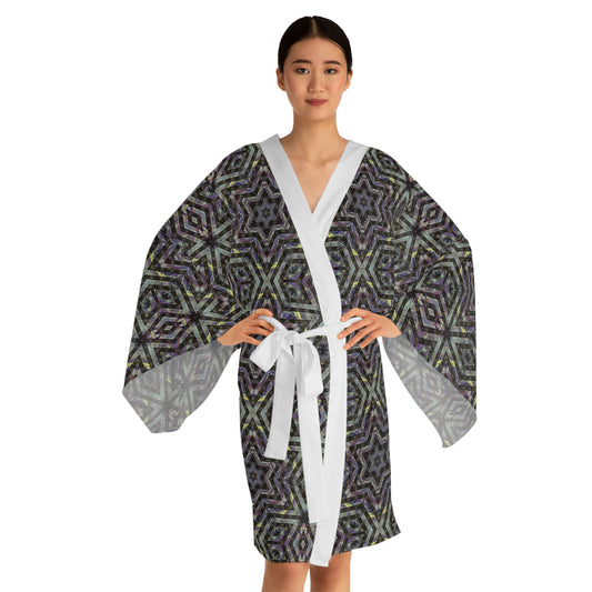 Long Sleeve Kimono Robe - P5 Kaleidoscopic No.1