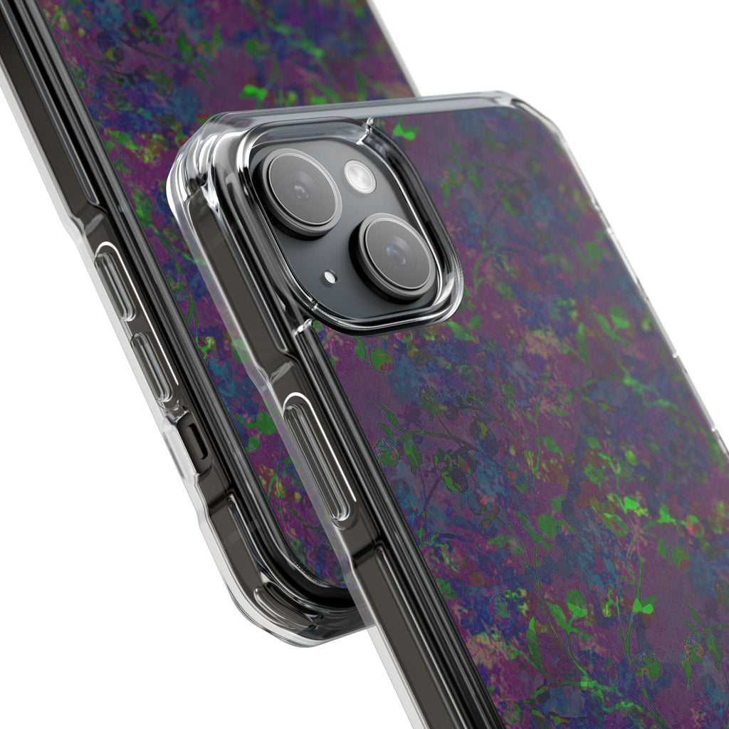 iPhone 15 Magnetic Clear Impact Case - Hidden Weave Series V3 No.23
