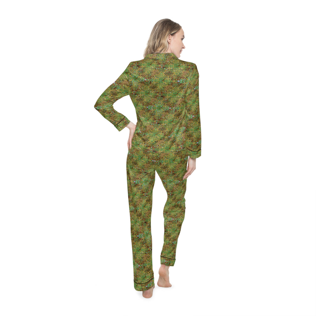 Women's Satin Pajamas - Hidden Weave No.6