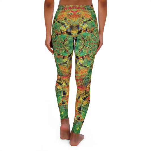 Spandex Leggings - Love Light Fractals No.3a