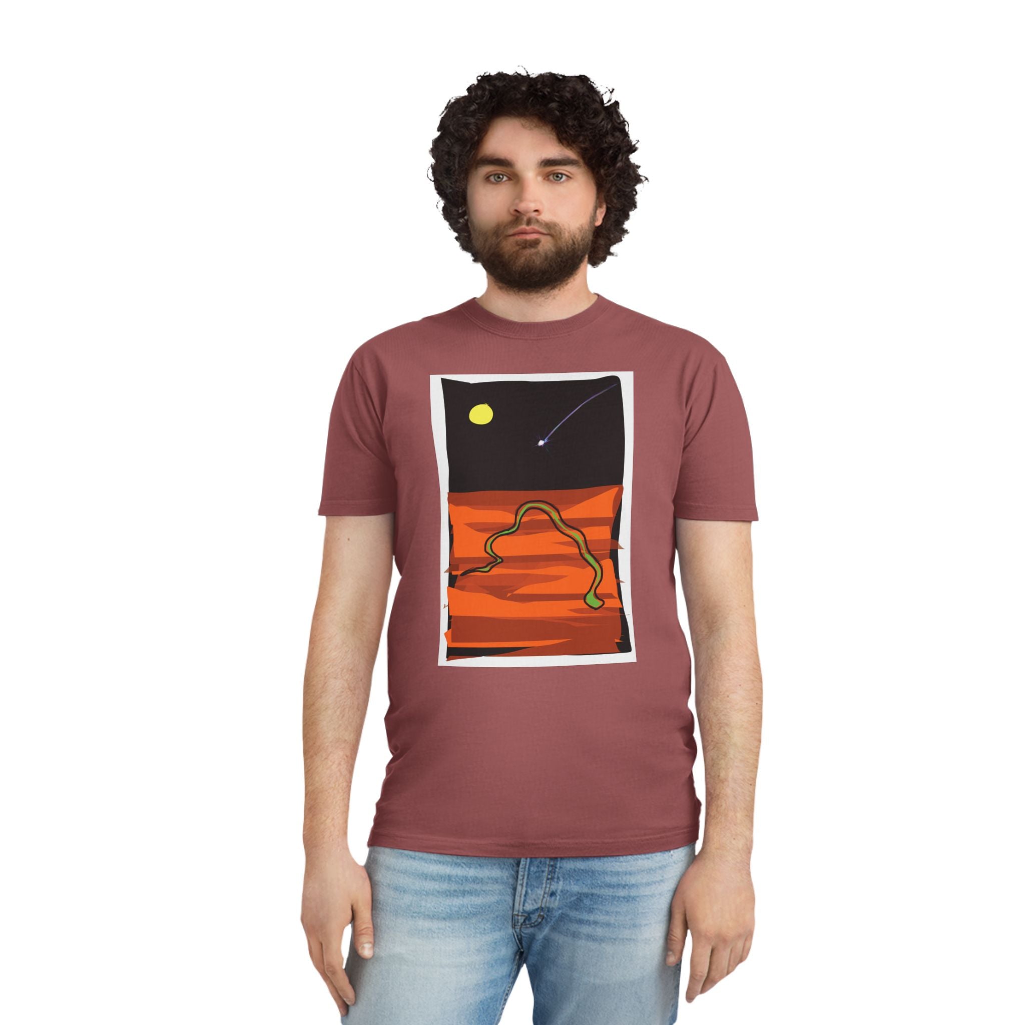 Unisex Faded Shirt -The Traveller Series (Shooting Star)