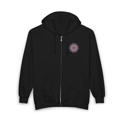 Unisex Heavy Blend™ Full Zip Hooded Sweatshirt - Love Light Mandalas No.19