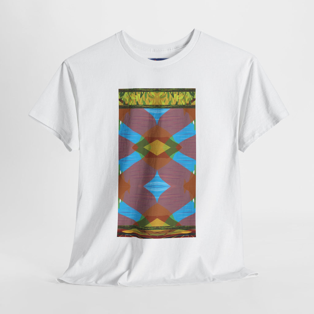 Unisex Heavy Cotton Tee - The Traveller Series (Abstract Autumn)