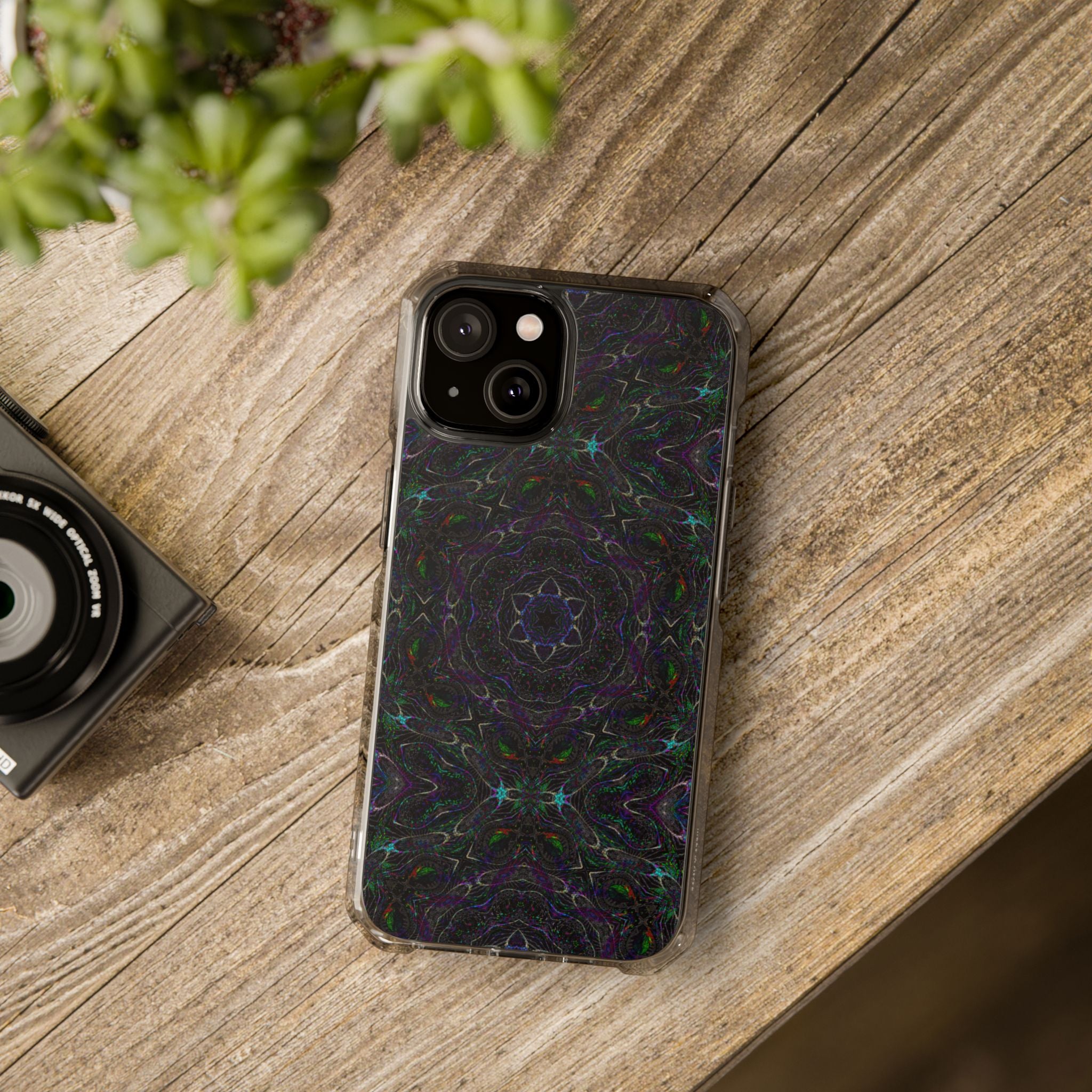 iPhone 14 Magnetic Clear Impact Case - P5 Kaleidoscopic No.32