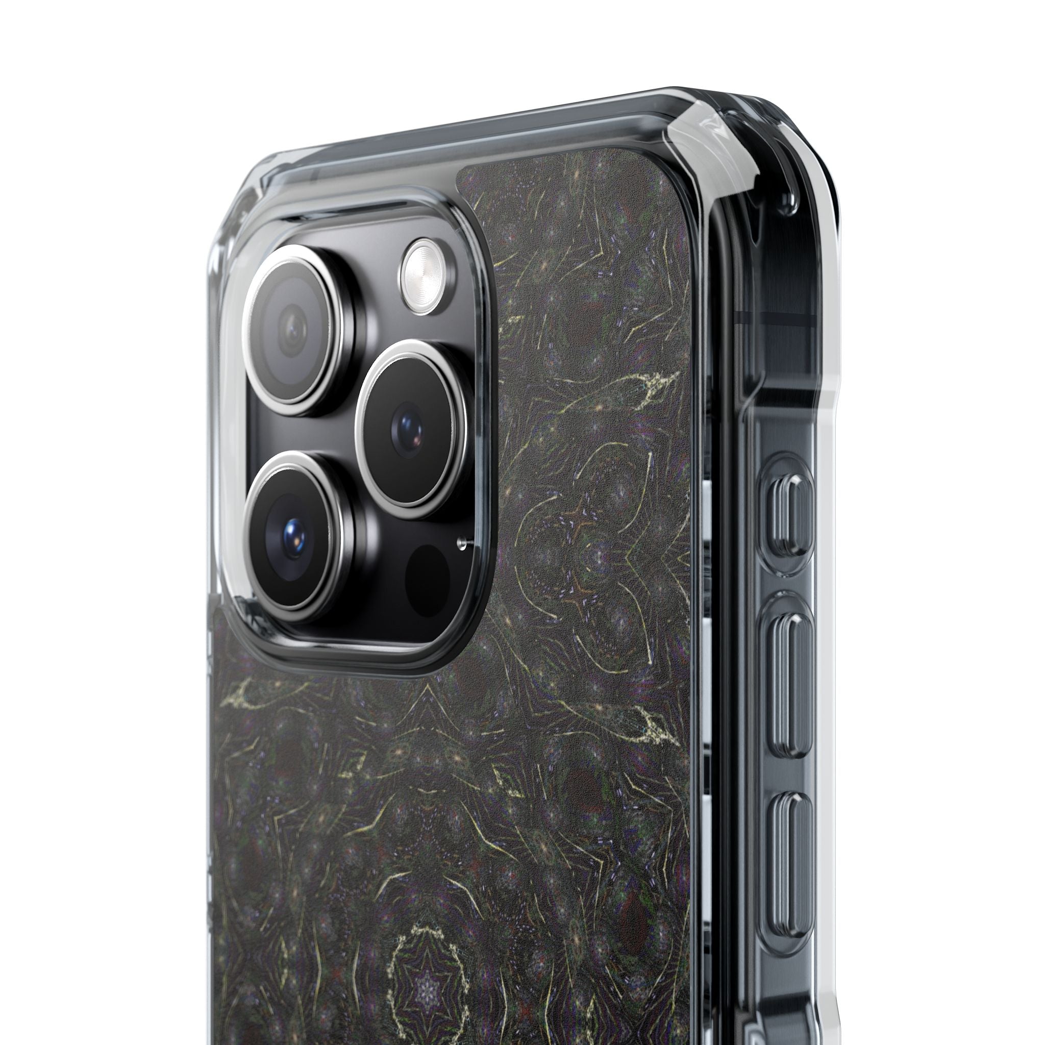 iPhone 15 Magnetic Clear Impact Case - P5 Kaleidoscopic No.18