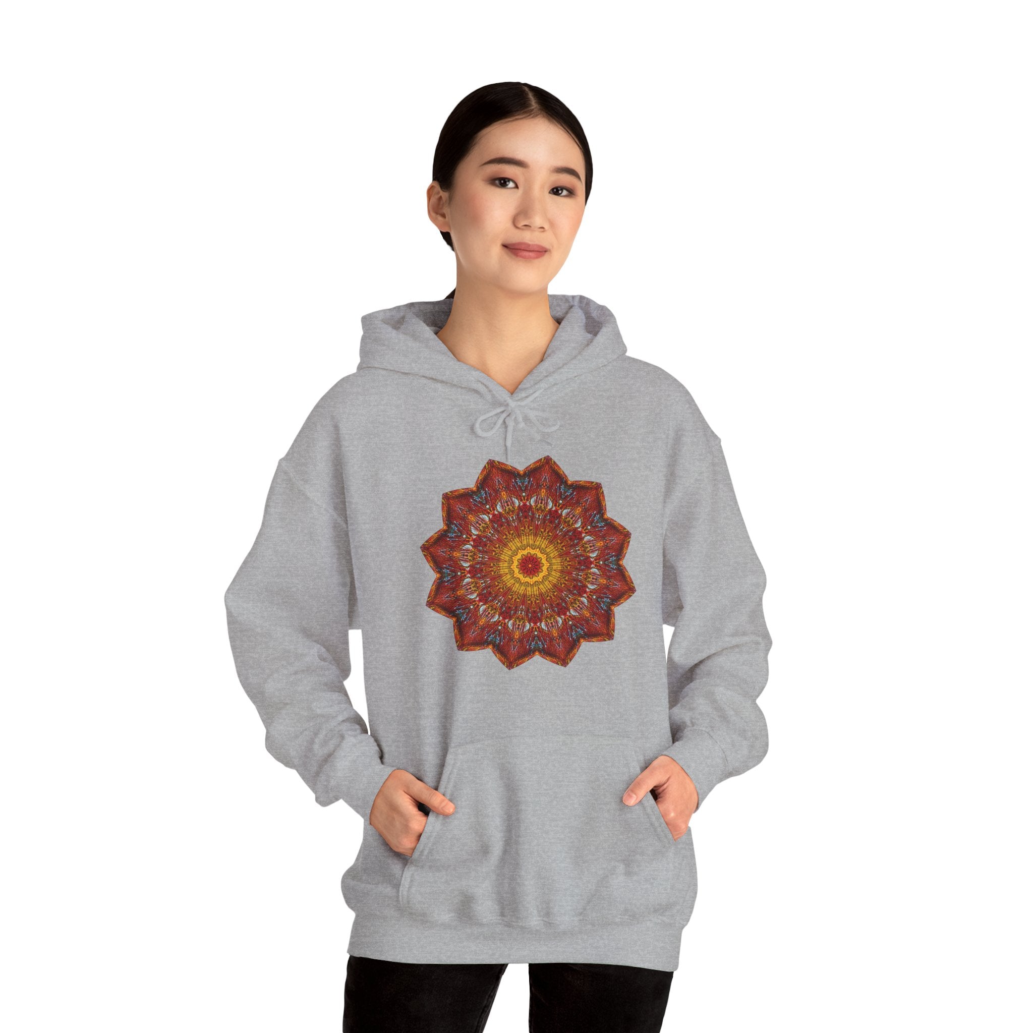 Unisex Heavy Blend™ Hooded Sweatshirt - Starflower Mandalas No.1