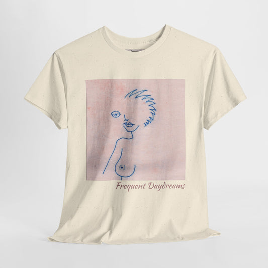Unisex Heavy Cotton Tee - Frequent Daydreams Sketch No.46