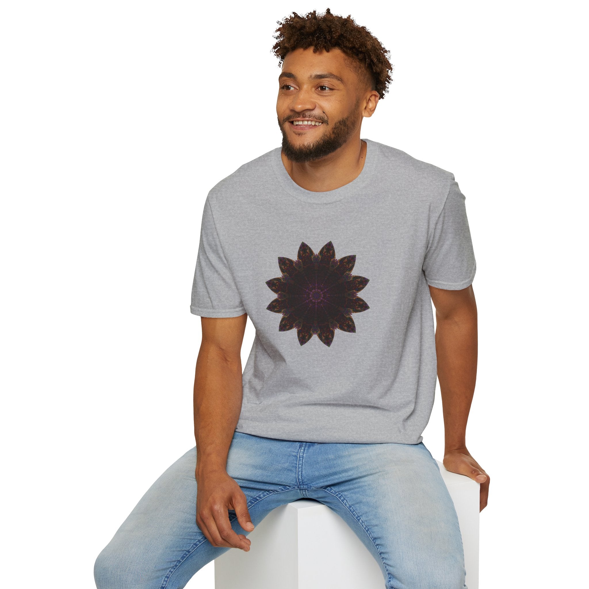 Unisex Softstyle T-Shirt - Love Light Mandalas No.12