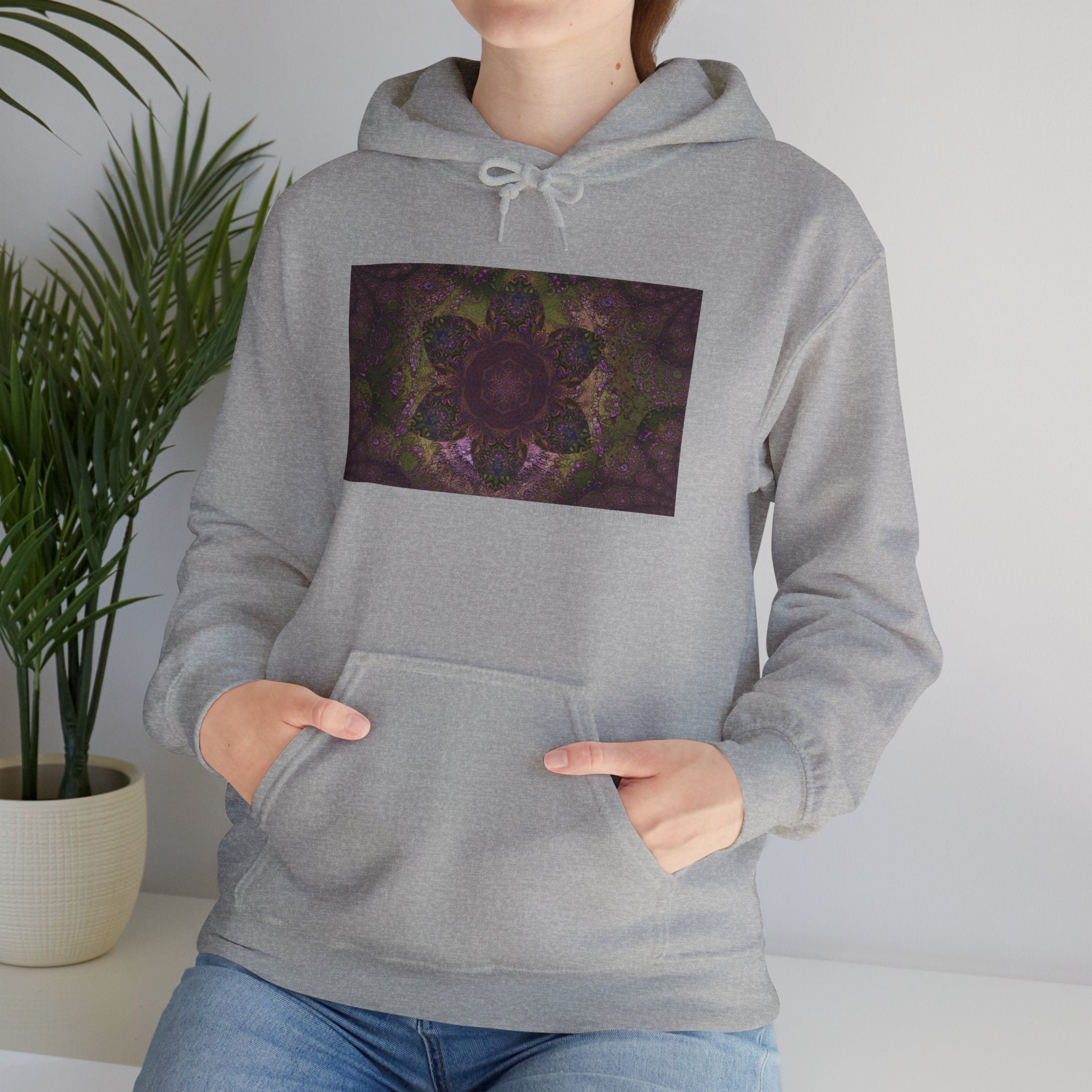 Unisex Heavy Blend™ Hooded Sweatshirt - Love Light Flowers No.L8LM3