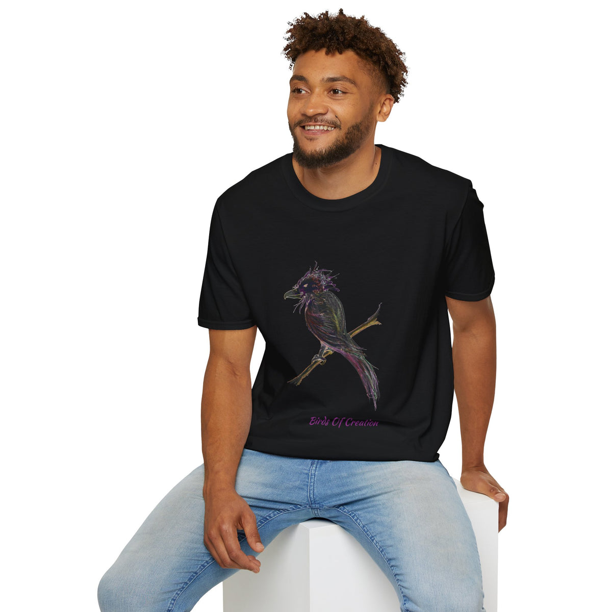 Unisex Softstyle T-Shirt - Birds Of Creation No.1