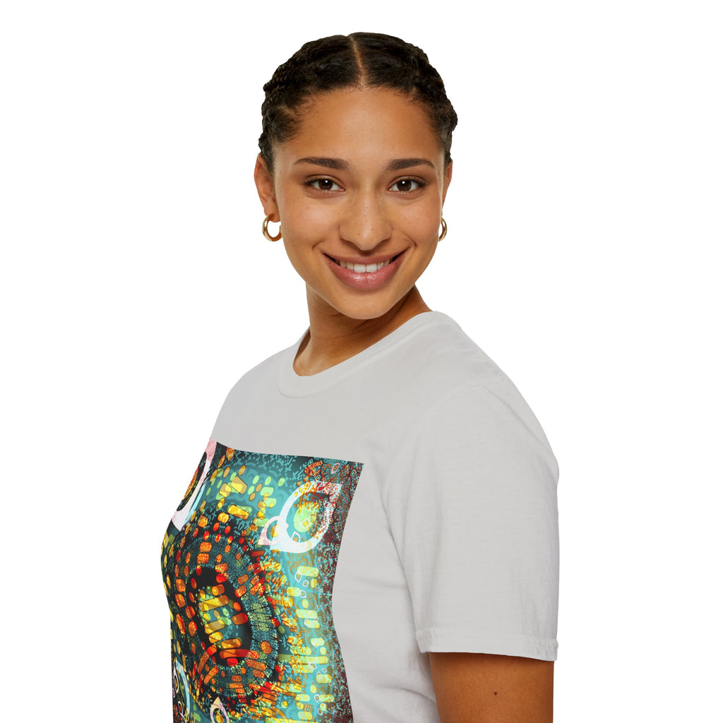 Unisex Softstyle T-Shirt - Psychedelic QR No.1