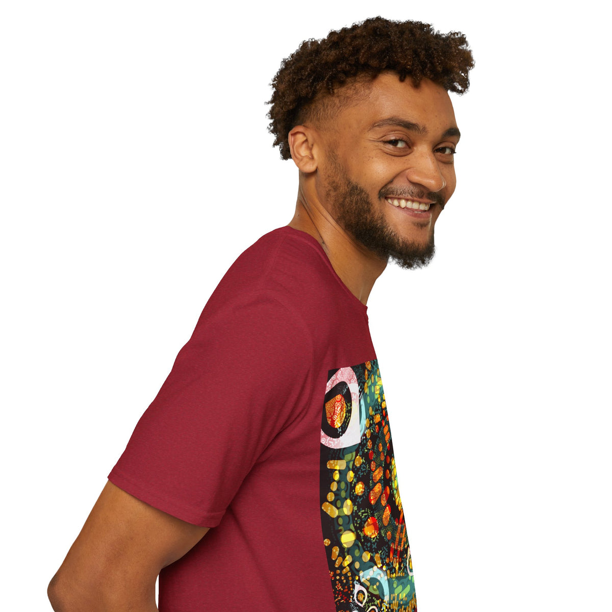 Unisex Softstyle T-Shirt - Psychedelic QR No.1