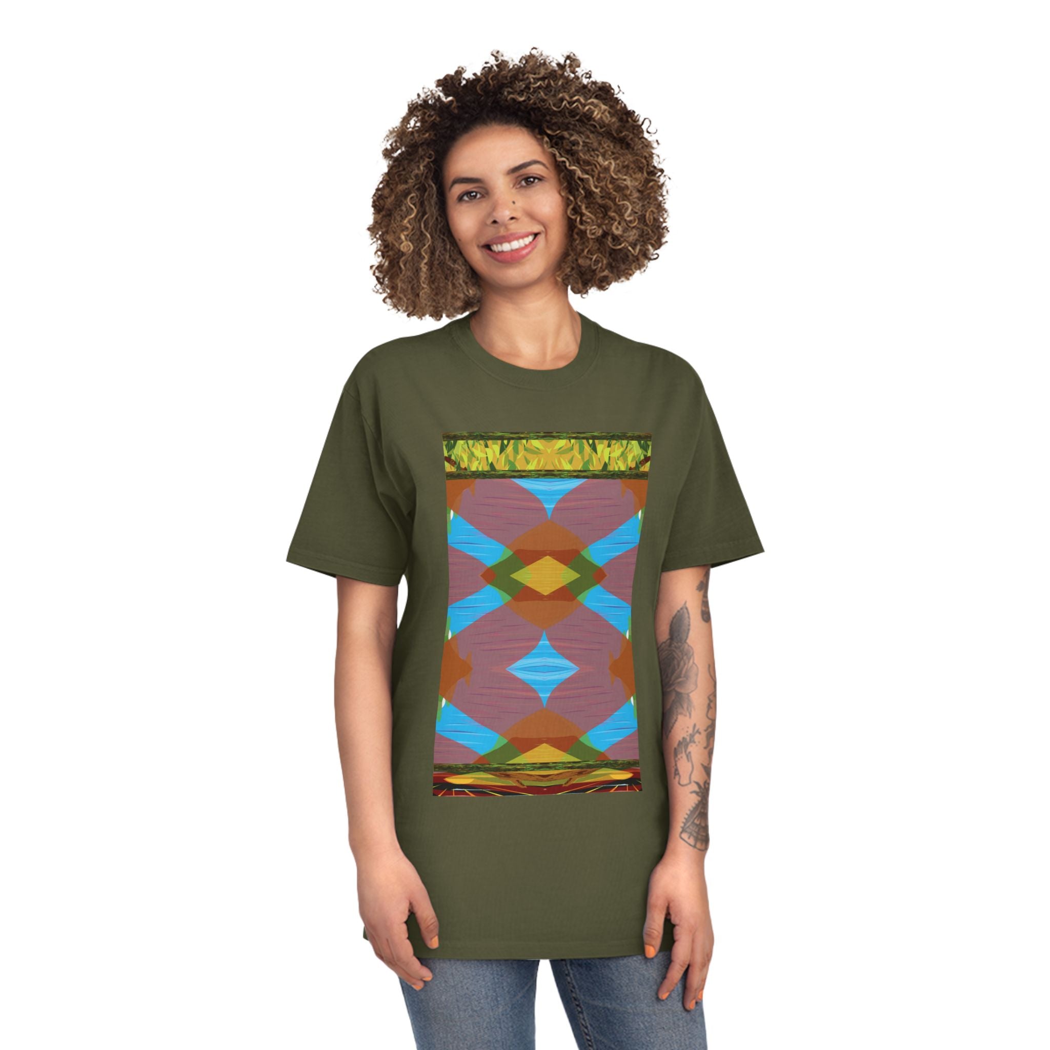 Unisex Faded Shirt -The Traveller Series (Autumn Abstract)